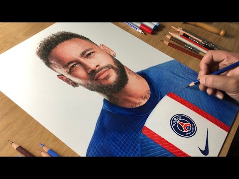 Drawing Neymar - Time-lapse | Artology