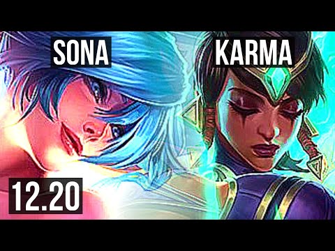 SONA & Miss Fortune vs KARMA & Ezreal (SUP) | Rank 1 Sona, 1100+ games | EUW Challenger | 12.20