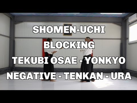 Shomen-Uchi, Blocking, Tekubi Osae - Yonkyo, Negative - Tenkan - Ura / Aikido techniques