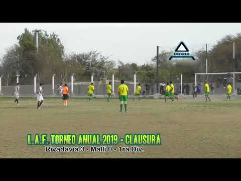 Rivadavia 3 - Malli 0 (LAF - Clausura 2019) - fecha 3