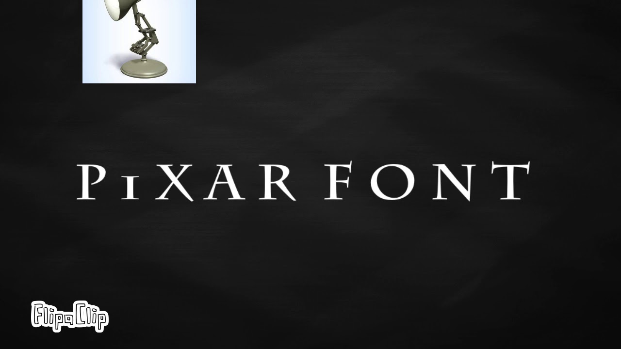 Pixar Font