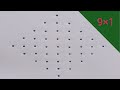 9×1 dots simple muggulu 🌷 easy rangoli designs 🌷