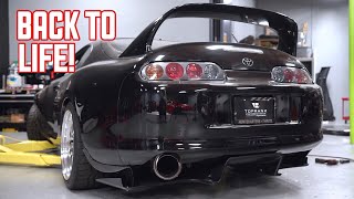 Rebuilding my Toyota Supra - Carbon Fiber Diffuser Install!