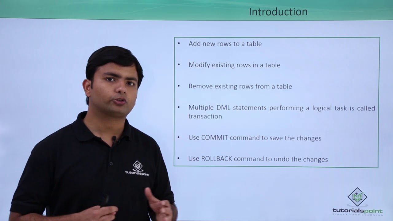 Oracle - SQL - Data Manipulation Language
