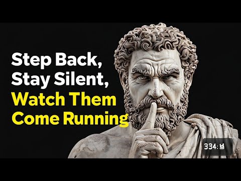 Step back,stay silent,watch them come running