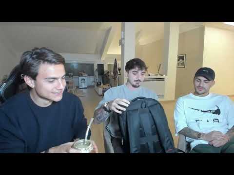 Leandro Paredes y Paulo Dybala stream con C0ker