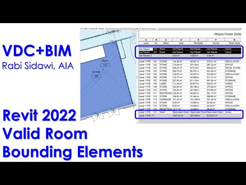 Revit 2022 Valid Room Bounding Elements 4K