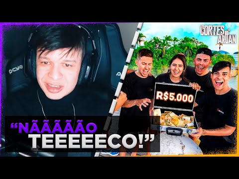 ARUAN REAGE A ESCONDI ESSA MALETA NA ILHA COM 5 MIL REAIS (THIAGO REIS) - Cortes do Aruan