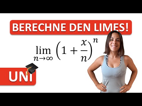 🎓 ANALYSIS 1 | GRENZWERT von FOLGEN berechnen | Limes von (1+x/n)^n | Satz von L' Hospital