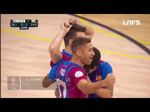 Gol Sergio Lozano (0-2) Real Betis - Barça FS. J19, 1Div. LNFS