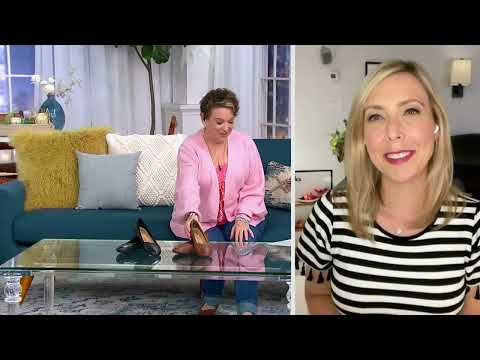 Clarks Collection Leather Ballet Flats - Sara Erin on QVC