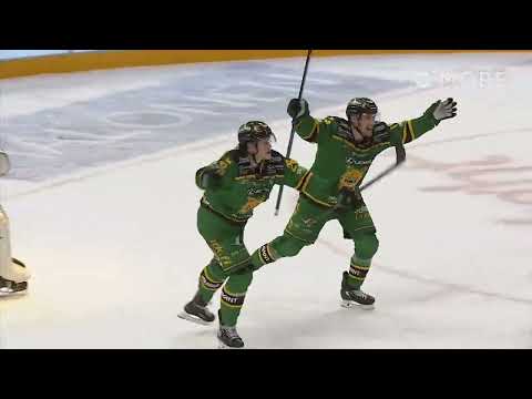 Les Lancaster iskee Ilveksen voittomaalin ja tasoittaa semifinaalisarjan Pelicansia vastaan