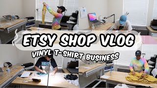ETSY SHOP VLOG | Etsy Vinyl T-Shirt Business, Selling Shirts on Etsy