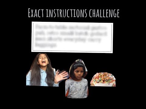 Exact instructions challenge |Ruwaydah and Parihan