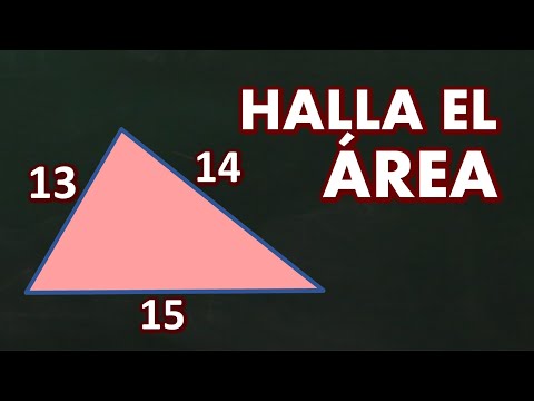 Área de un triángulo conociendo los lados
