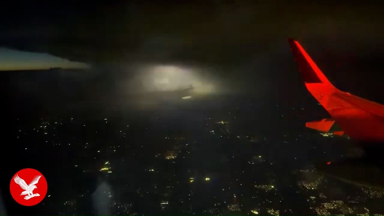 Apocalyptic aerial footage shows Oklahoma storms seen from plane