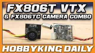 FX806TC Detachable Super Mini FPV Camera 25mW VTX Combo