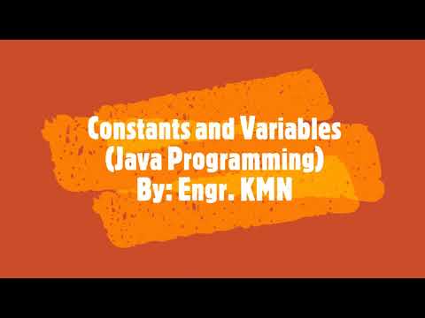 Programming Language Fundamentals Constants And Variable Java Programming
