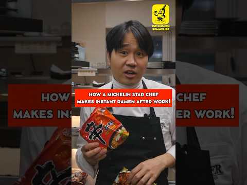 How a Michelin Star Chef Makes Instant Ramen After Work!