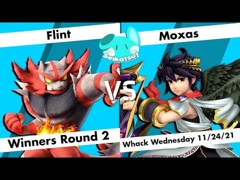 Flint (Incineroar) vs Moxas (Dark Pit) - WR2 - Whack Wednesday 11/24/21 - Seikatsu
