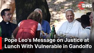 MOMENTS: Pope Leo Shares Lunch With Vulnerable People, Says He Came With 'Hunger for Justice' | AK1E