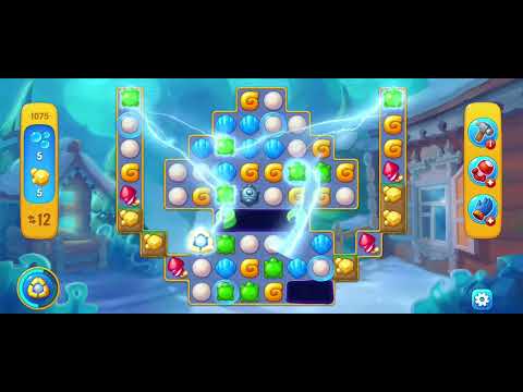 Fishdom gameplay level 1075