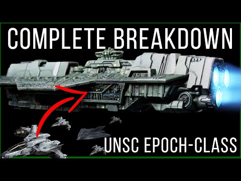VOLLSTÄNDIGE Aufschlüsselung des schweren Trägers der Epoch-Klasse (Erklärung der Halo UNSC-Schiffe)