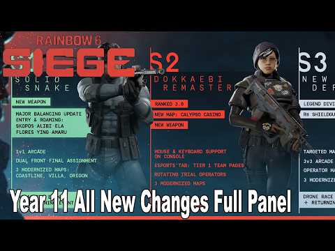 Rainbow Six Siege Year 11 All New Changes & Updates Full Breakdown (Full Panel Presentation)