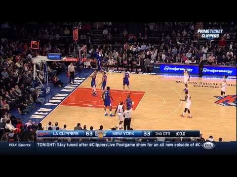 DeAndre Jordan poster dunk on Jason Smith: Los Angeles Clippers at New York Knicks