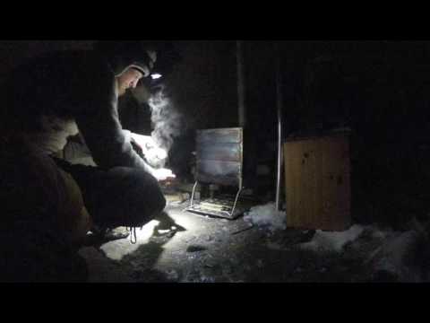 Sitting out a storm on Svalbard in Tentipi