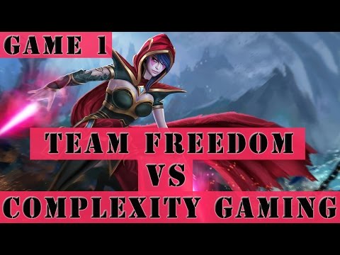 Dota 2 Gameplay - Team Freedom vs Complexity Gaming (The Shanghai Major Tournament Game 1)