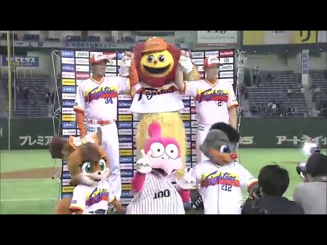 ファイターズ吉川投手・大野選手ヒーローインタビュー 2014/8/30 F-M