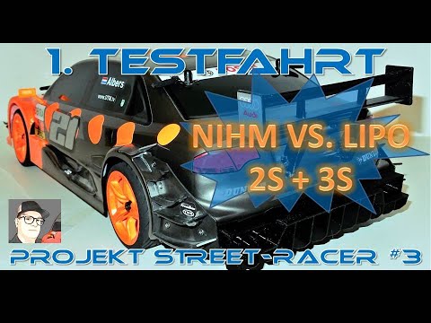 REELY TC-04 ONROAD DRIVING | NIMH vs. LIPO Akku | 2S vs 3S-LIPO #rccar #automobile #hobby #new #rc