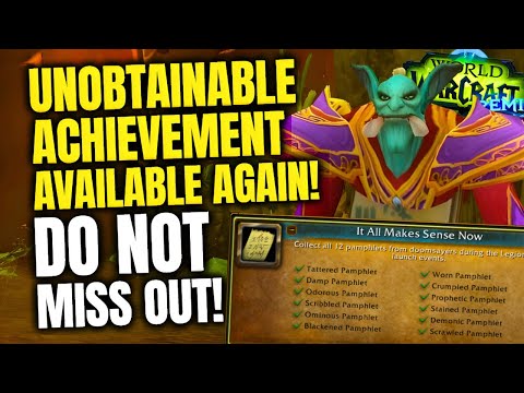 This Unobtainable Achievement Is Available Again Only For 1 Month! Do This Now! WoW Legion Remix