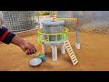 Diy Tractor Mini Water Tank Construction Science Project Cement Concrete Machine