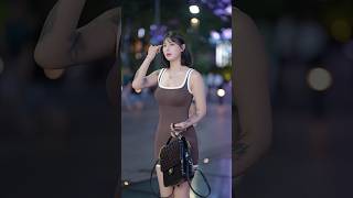 beautiful girl street fashion outfits style #tiktok #chinesefashion #mejoresstreetfashion #shorts