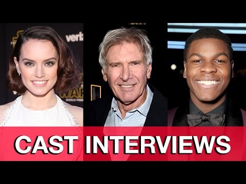 STAR WARS THE FORCE AWAKENS World Premiere Interviews