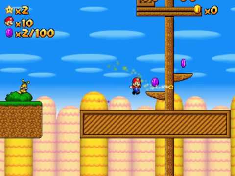 Super Mario Galaxy 2D - Gameplay