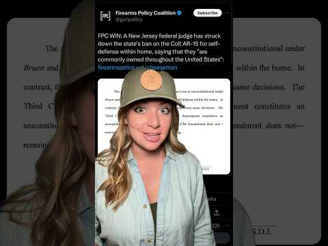 Say Bye Bye Unconstitutional AR Ban!!! #2ndamendment #shortsvideo #shortsfeed #2ndamendment #shorts Thumbnail