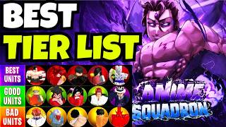 ANIME SQUADRON BEST TIER LIST (RANKING ALL BEST UNITS) & NEW WORKING CODES | ROBLOX ANIME SQUADRON