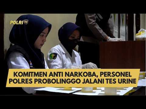 KOMITMEN ANTI NARKOBA, PERSONEL POLRES PROBOLINGGO JALANI TES URINE
