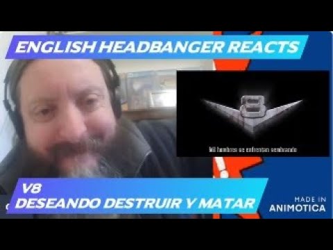 V8 - Deseando Destruir y Matar (English Headbanger Reacts)