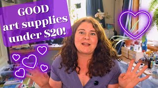My Favorite SUPER INEXPENSIVE Art Supplies!