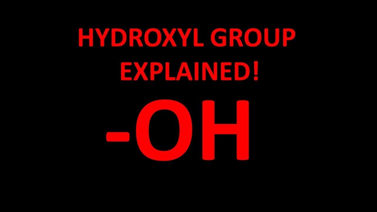 Hydroxyl functional group explained!