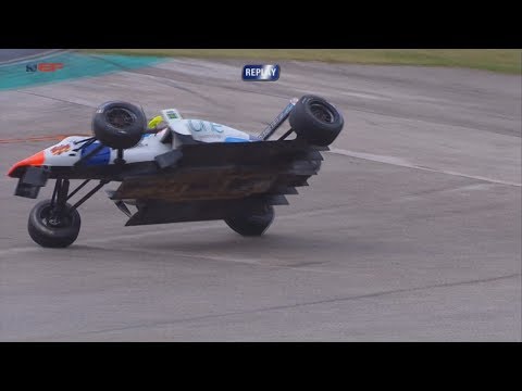 EuroFormula Open 2017. Q1 Hungaroring. Pedro Cardoso Crash