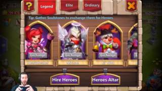 70,000 Gems For NEW Hero HeartBreaker + 36 Lucky Flips Castle Clash
