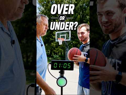 Over / under trickshot timer challenge 🤯 #basketball #trickshot #timer #professorpops #jakethejuice
