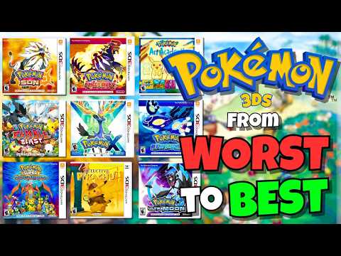 Ranking EVERY Pokemon Game on the 3DS!