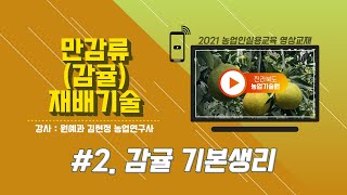 [만감류(감귤) 재배기술] part 2. 감귤 기본생리