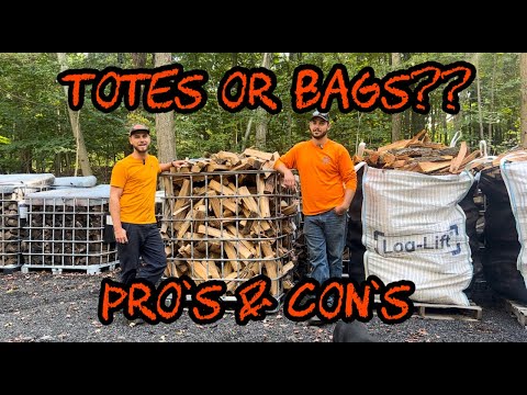 #413 IBC Totes vs. Log-Lift Bags Which is Better for YOUR Firewood??